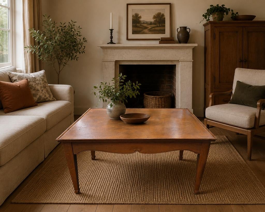 Vintage houten salontafel, Ophalen of Verzenden
