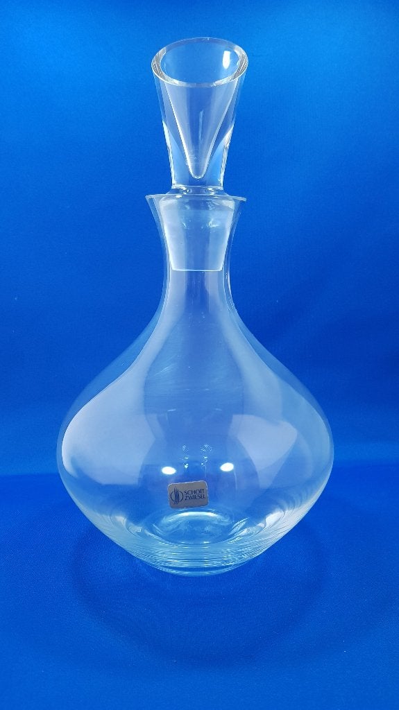Glazen karaf Schott Zwiesel met stop. 28cm hoog. 4A32, Tweedehands verkoop, Tweedehands verkoop, Gebruikt, Ophalen of Verzenden