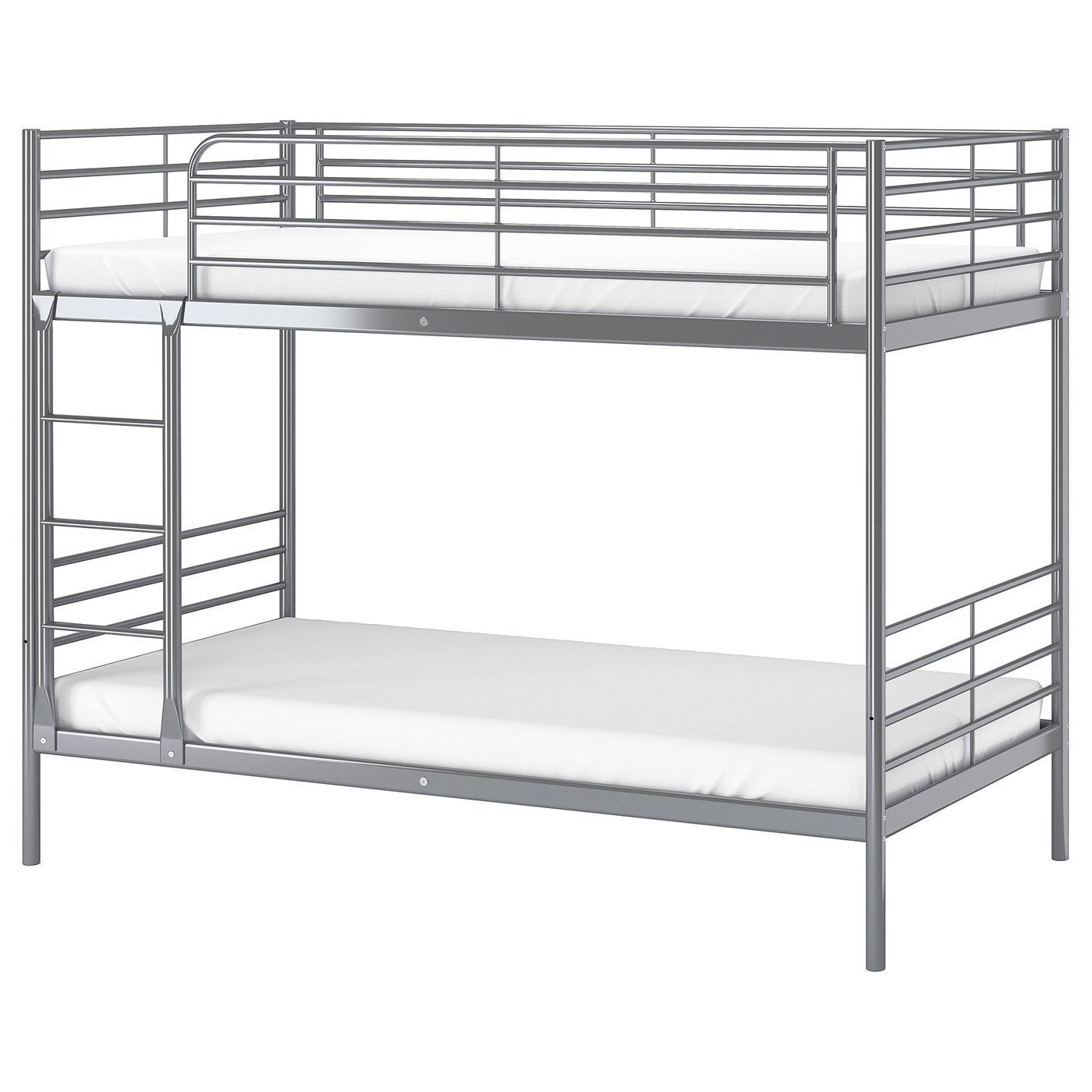 Stevig metalen stapelbed - ruimtebesparend en modern, Gebruikt, 90 cm, 160 tot 180 cm, Tweepersoons