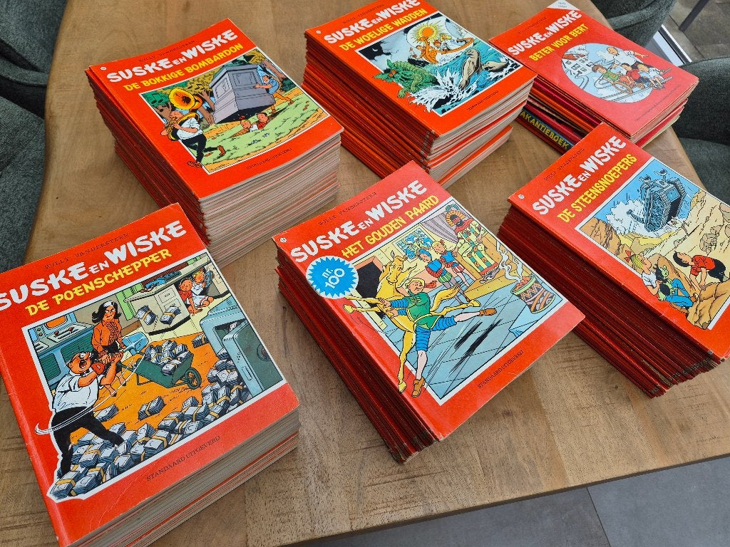 Suske & Wiske nr. 67 t/m 211 + nog veel meer, Complete serie of reeks, Ophalen, Gelezen, Willy van der Steen.
