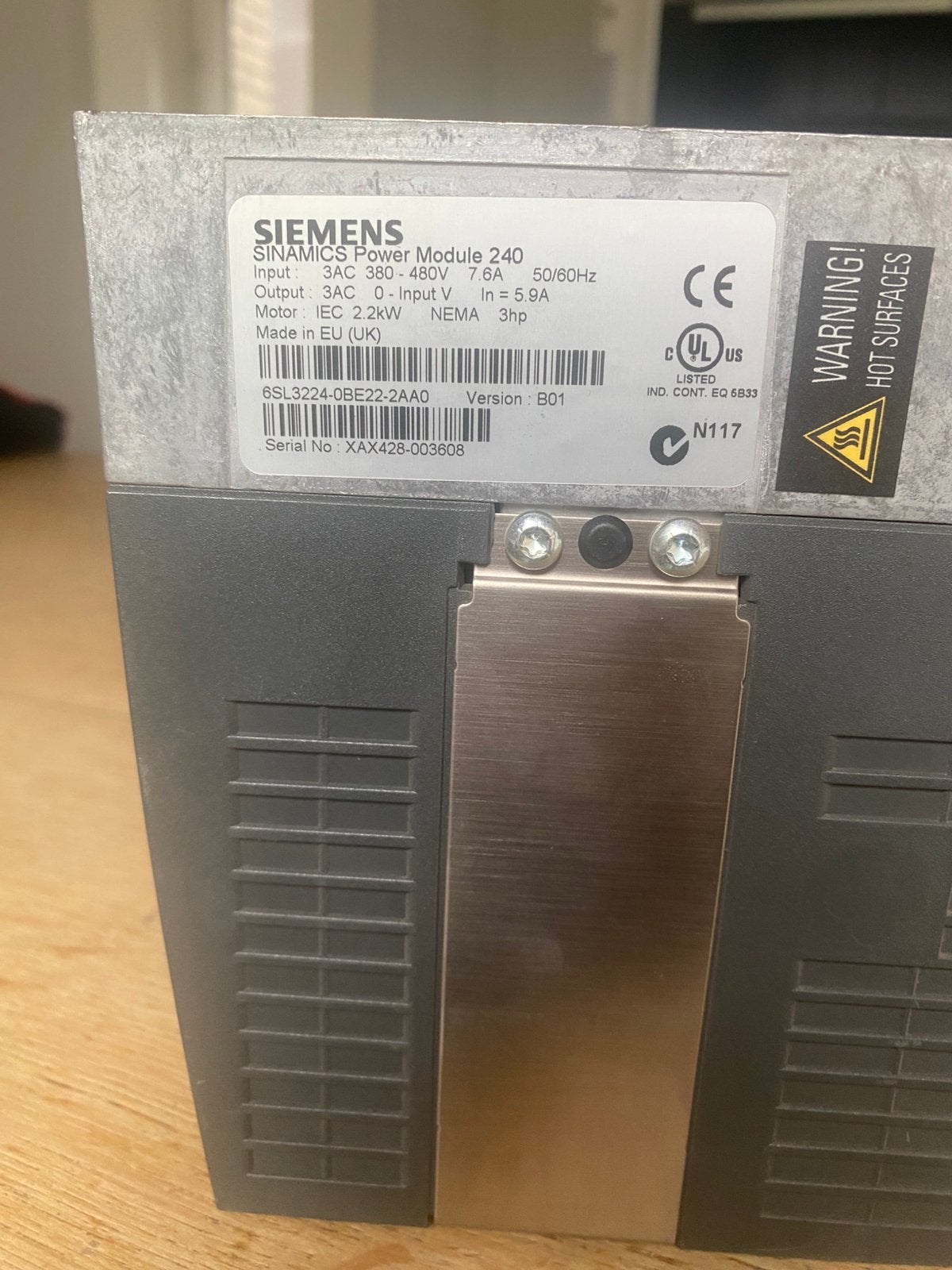 Siemens 6SL3224-0BE22-2AA0, Ophalen of Verzenden, Zo goed als nieuw