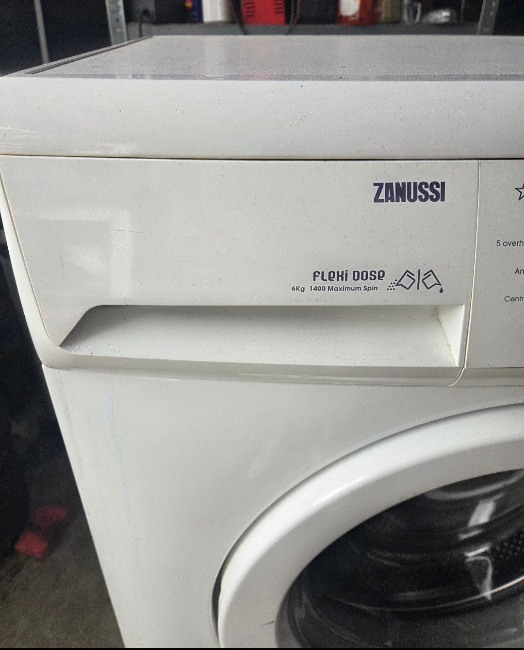 Zanussi wasmachine, Ophalen, Gebruikt, Voorlader, 85 tot 90 cm