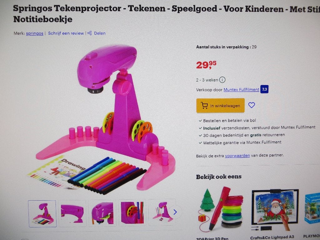 Tekenprojector Magische Princessen met Disney Figuren, Ophalen of Verzenden, Overige figuren, Zo goed als nieuw, Overige typen