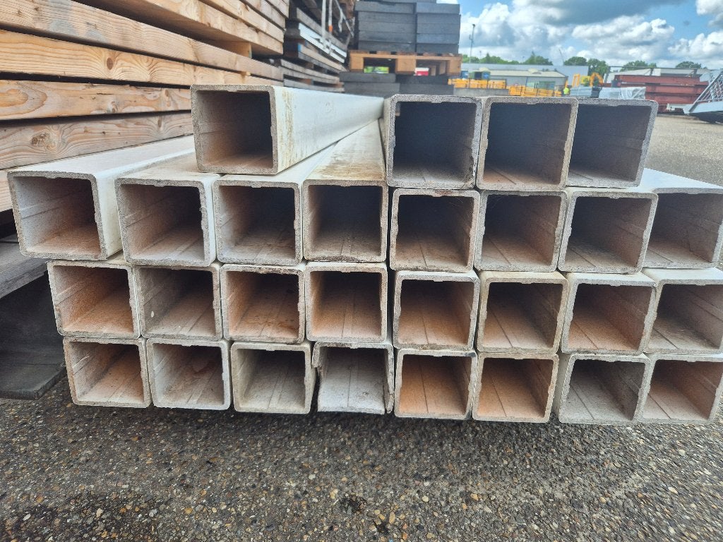 Plastic kokers kunststof kokerprofiel 113x113mm ( 012 ), Ophalen, Gebruikt, Nb, Nb