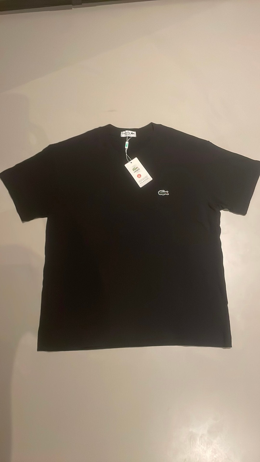 Lacoste shirt, Verzenden, Nieuw, Maat 48/50 (M), Zwart