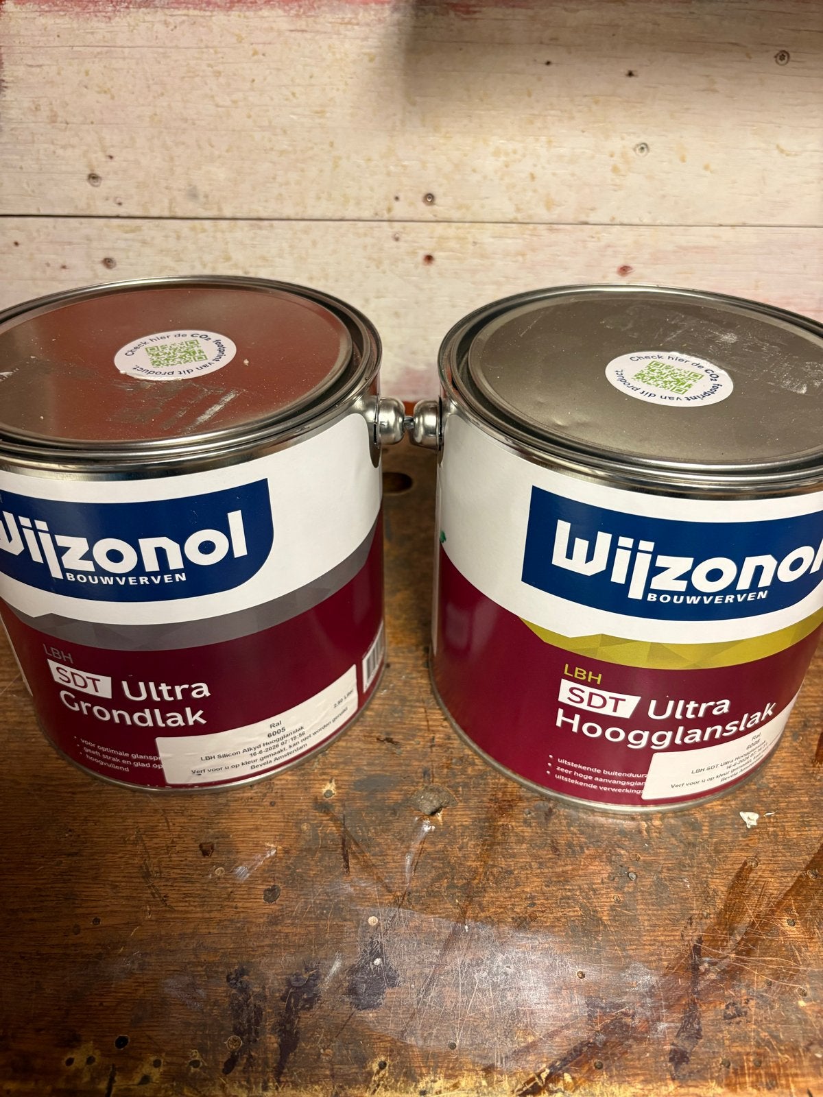 Wijzonol Hoogglanslak en Grondlak RAL 6005 Mosgroen, Ophalen of Verzenden, Nieuw, Overige typen