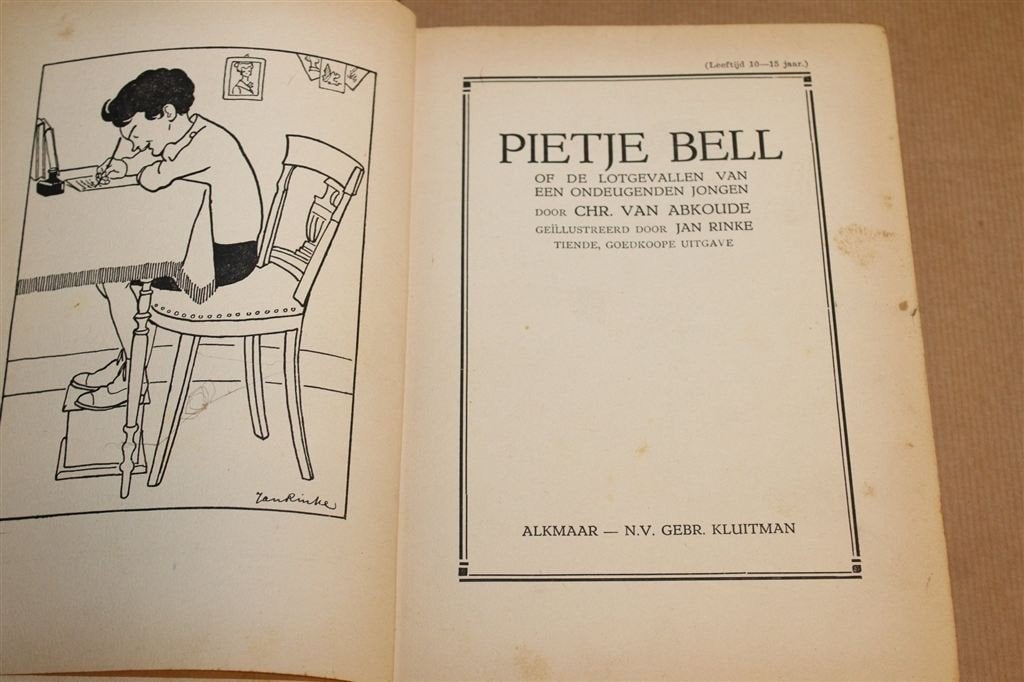 Pietje Bell — Van Abkoude, Omslag Pieck, 1929, Ophalen of Verzenden, Gelezen