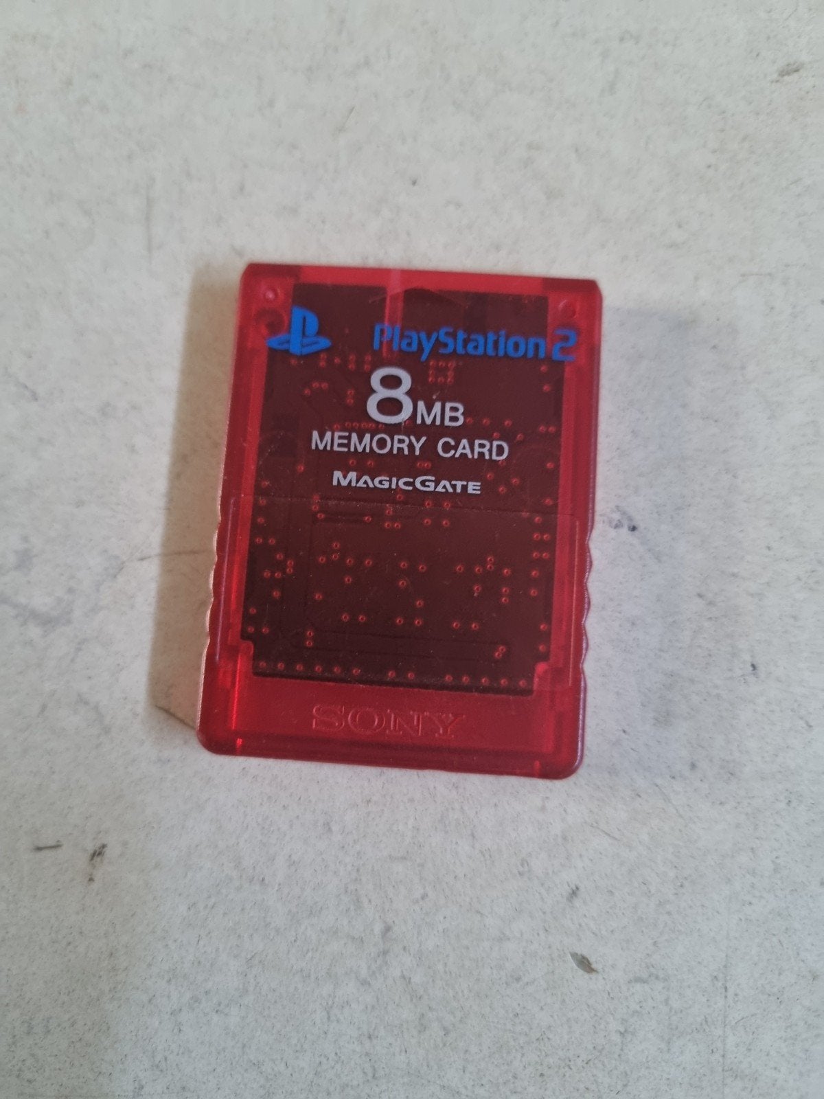 Vintage PlayStation 2 8MB Memory Card - Rood, Spelcomputers en Games, Ophalen of Verzenden, Gebruikt, Geheugenkaart, PlayStation 2