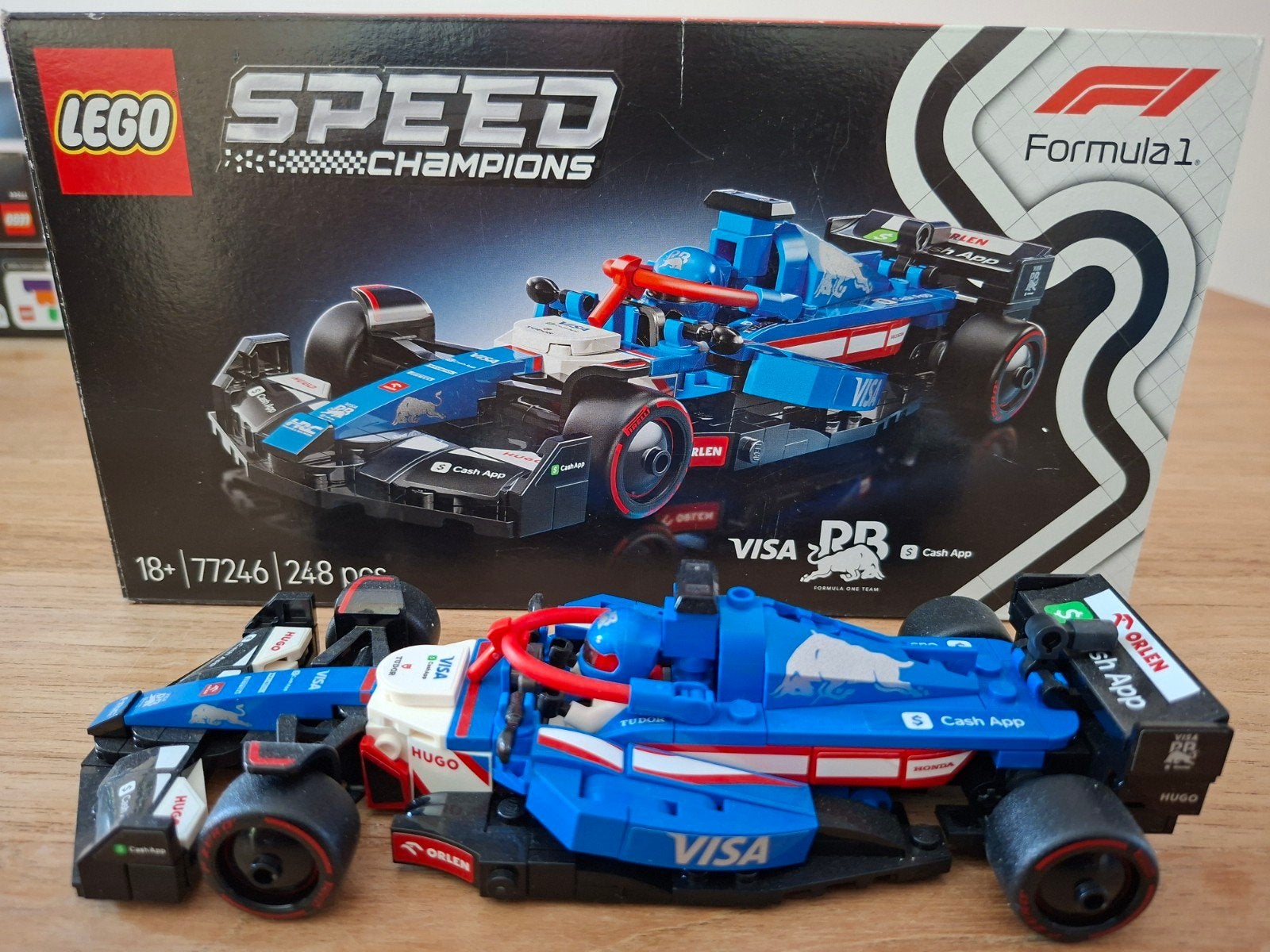 LEGO Speed Champions Formule 1 racewagen (77246) zgan, Lego, Zo goed als nieuw, Compleet, Complete set