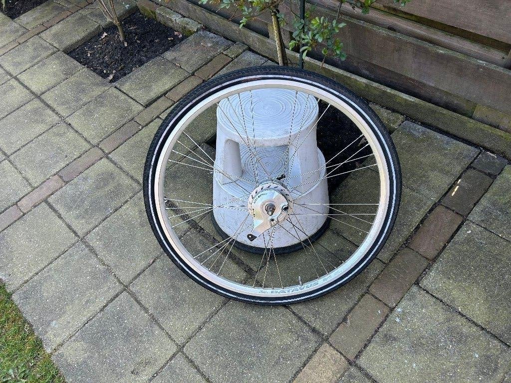 :achterwiel 28 inch 8 NEXUS versnellingen rollerbrake, Fietsen en Brommers, Wiel, Gebruikt, Shimano Nexus 8, Ophalen of Verzenden