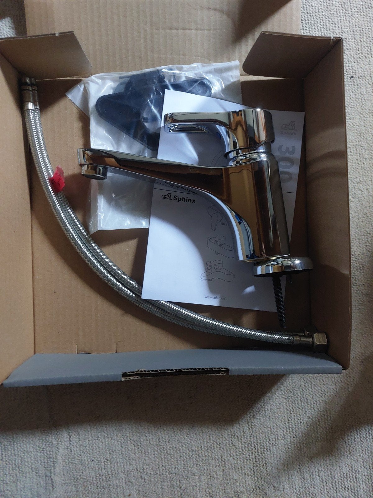 Sphinx S8SP300EK05 Keukenmengkraan met lage uitloop, Ophalen of Verzenden, Nieuw, Chroom, Kraan