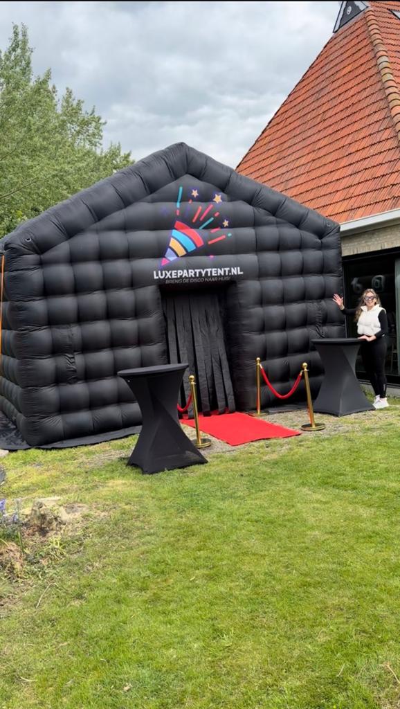 Opblaasbare Disco Huren Friesland - Incl. Licht & Geluid, Opvouwbaar, Partytent, Nieuw, 4 tot 6 meter
