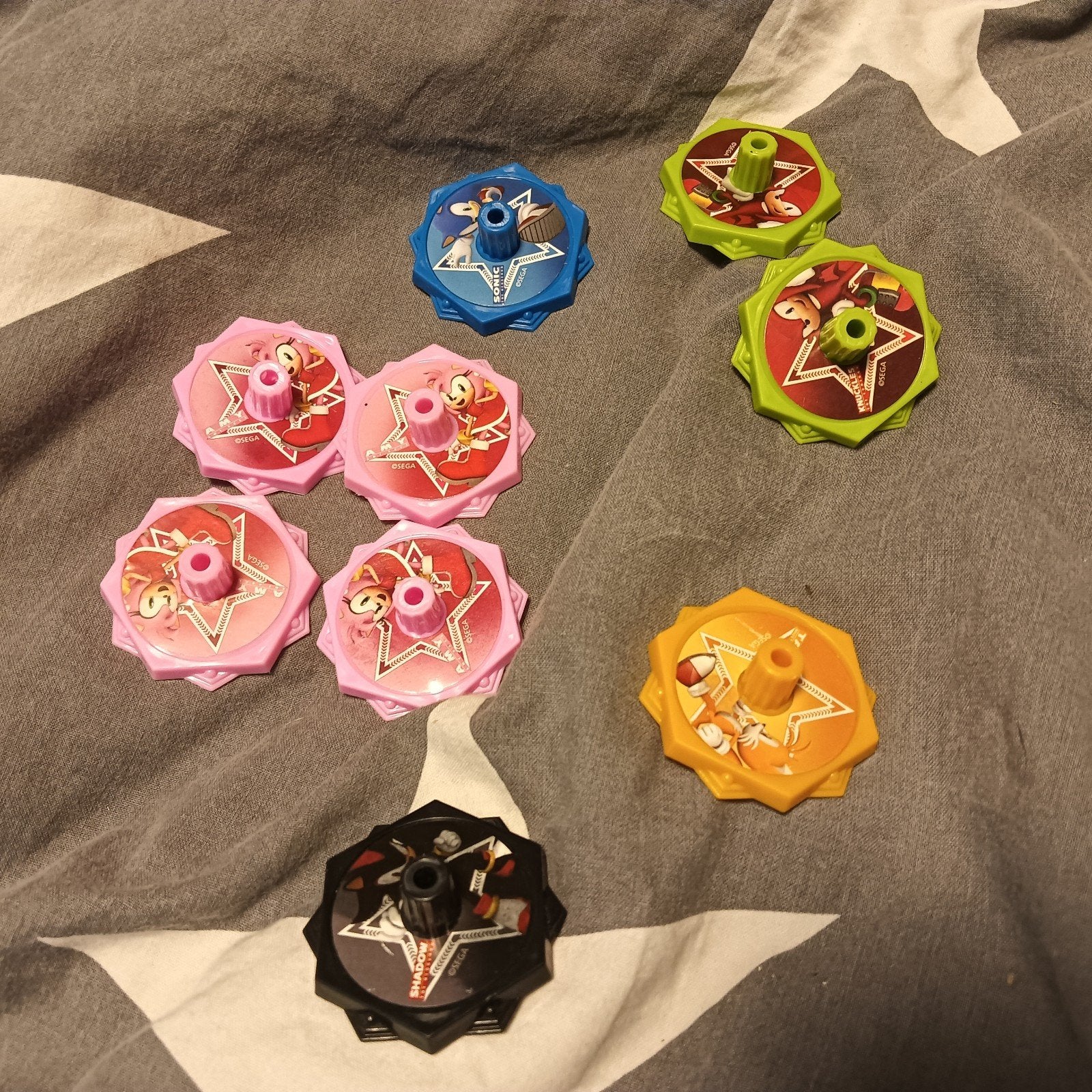 Uitgebreide collectie Sonic Hedgehog draaitollen, Ophalen, Zo goed als nieuw