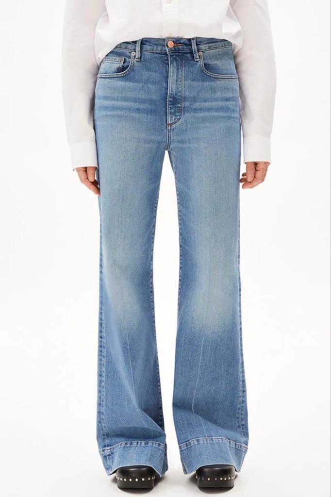Armedangels murliaa high waist wide leg 30/32 nieuw, Verzenden, Nieuw, Blauw, W30 - W32 (confectie 38/40)