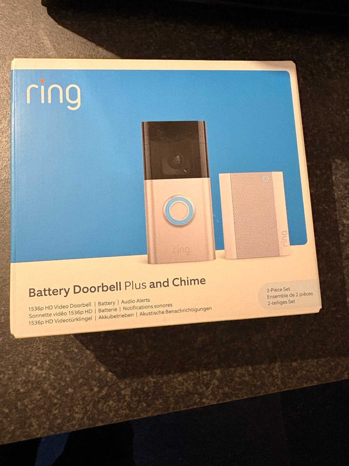 Ring Battery Doorbell Plus + Chime - Nieuw in doos, Beweging, Nieuw, Ophalen of Verzenden, Compleet systeem