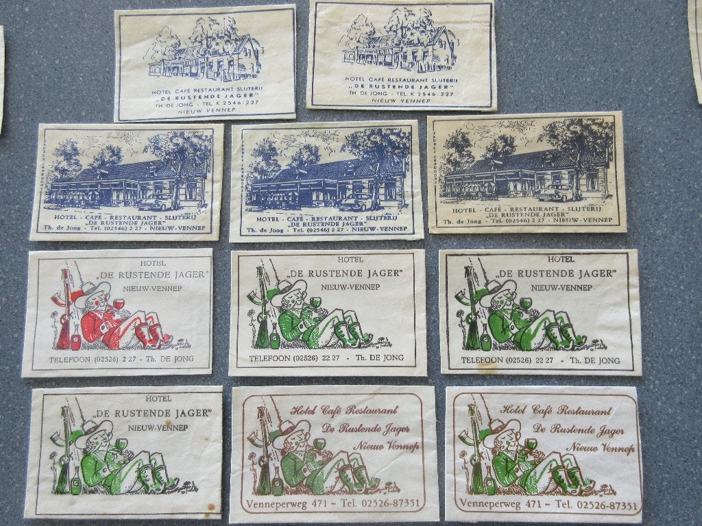 11 x Nieuw-Vennep, hotel-café-rest. De Rustende Jager, Verzenden, Nederland