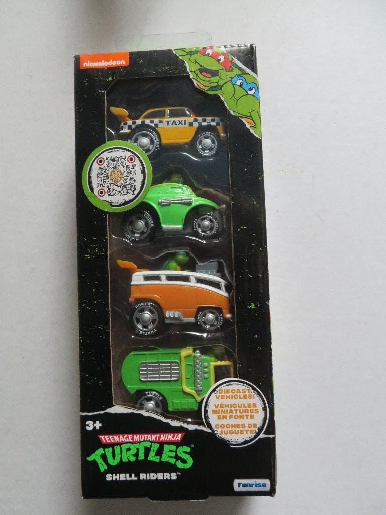 TEENAGE MUTANT NINJA TURTLES -- SHELLRIDERS  1:64 - 4 PACK, Ophalen of Verzenden, Nieuw, Jongen