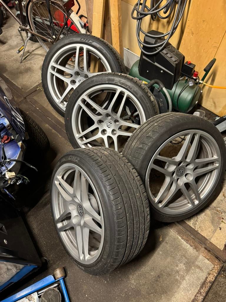 5x112 Porsche Macan breedset velgen, Auto-onderdelen, Banden en Velgen, Ophalen, 18 inch, Gebruikt, Banden en Velgen