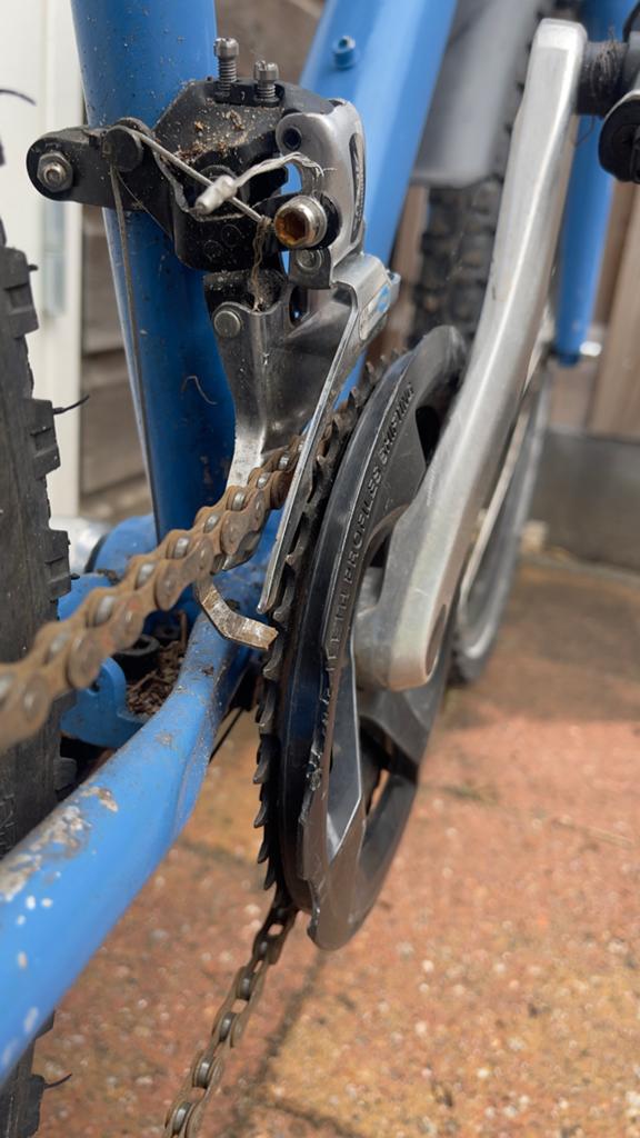 Mountainbike - Blauw - Volledig geveerd, Fietsen en Brommers, Fietsen | Mountainbikes en ATB, Gebruikt, 53 tot 57 cm, Ophalen