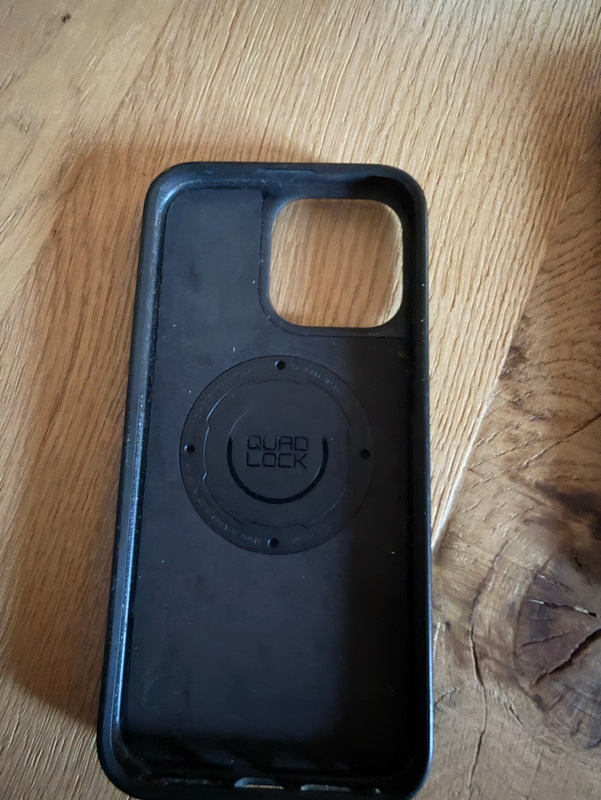 Quad Lock Hoesje voor iPhone 15 Pro Max, Kunststof, Zwart, Quad Lock, Hoesje of Tasje