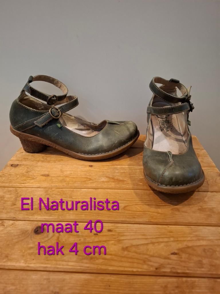 El Naturalista schoenen maat 40 - comfortabel en stijlvol, Schoenen met lage hakken, Gedragen, Groen, El Naturalista