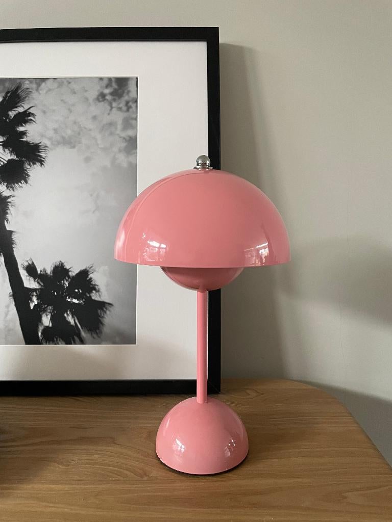 Paddestoel lamp VEEL KLEUREN roze geel oplaadbaar LED NIEUW, Nieuw, Ophalen of Verzenden, Minder dan 100 cm, Metaal