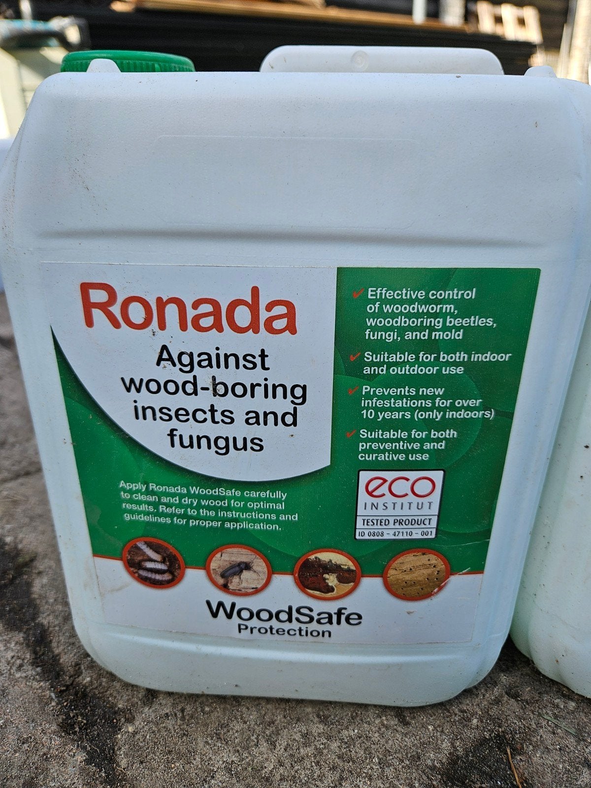 Ronada WoodSafe Houtworm- en Schimmelbestrijding 5L, Ophalen of Verzenden, Vkt, J.m.vanklinken@gmail.com, 4261KC
