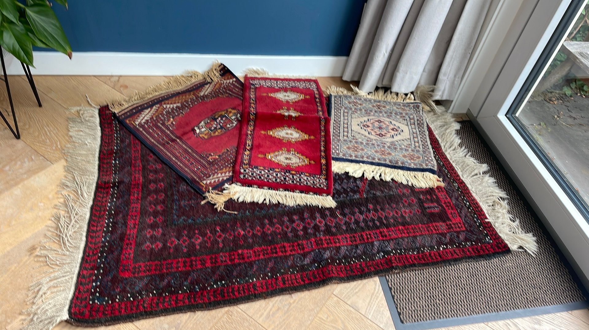 Perzische tapijtjes 4x, Ophalen of Verzenden