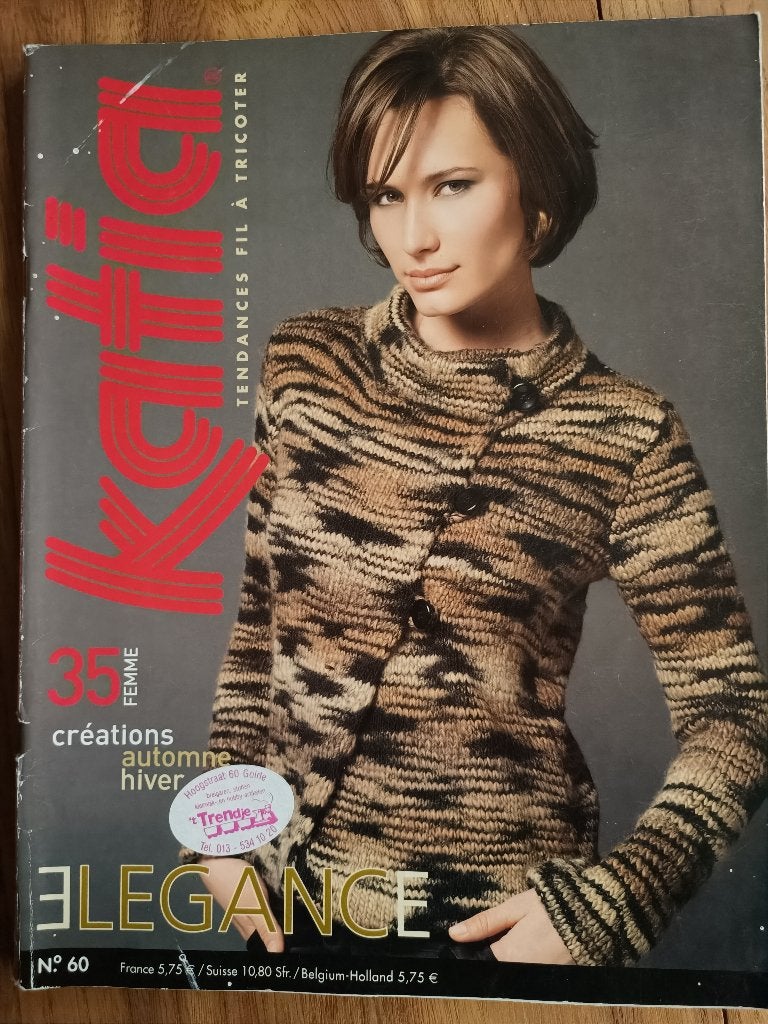 Katia Elegance No. 60  Breipatronen voor de herfst winter, Breien en Haken, Katia Elegance, Ophalen of Verzenden, Zo goed als nieuw