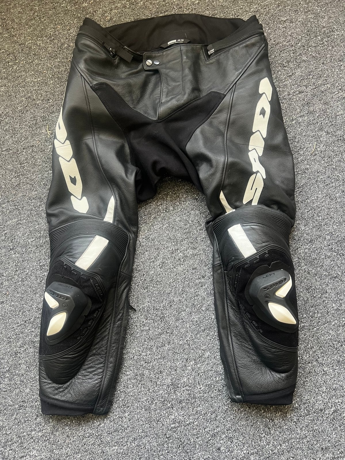 Motorbroek leder Spidi maat 52., Motoren, Kleding | Motorkleding, Ophalen of Verzenden, Tweedehands, Broek | leer