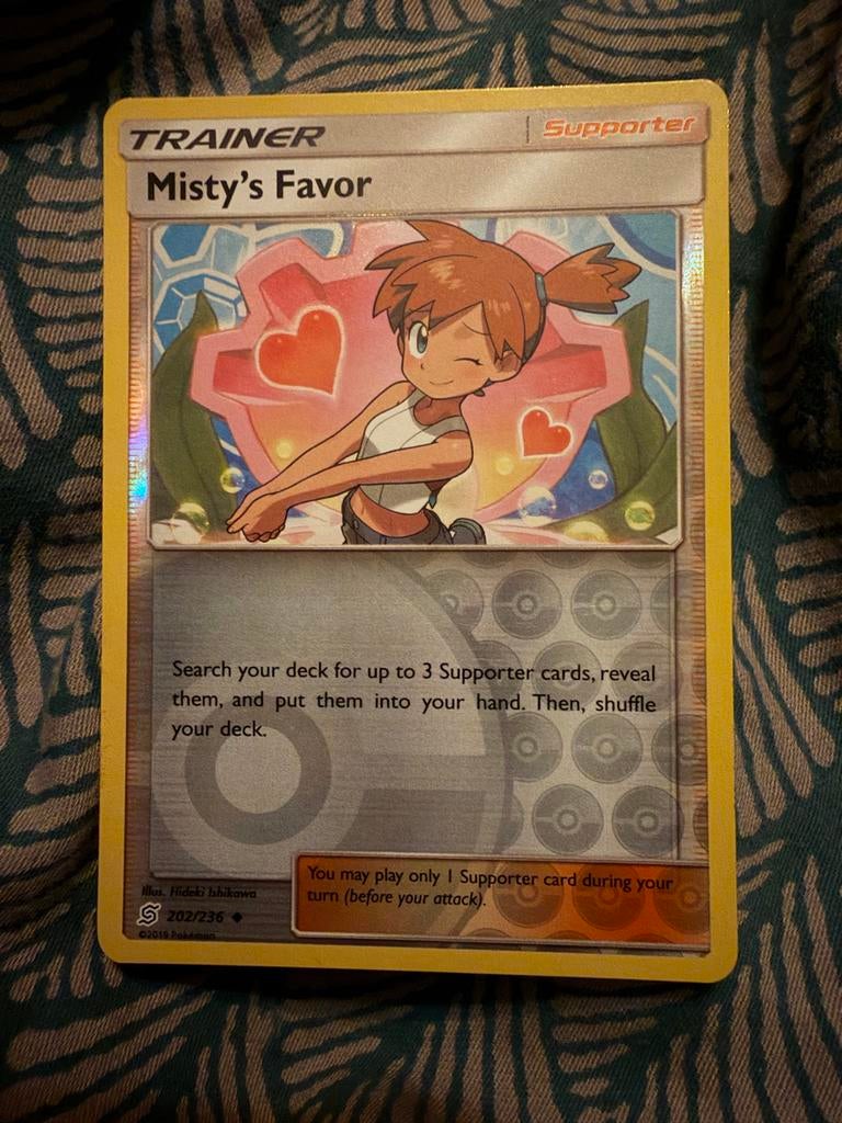 Misty's Favor Trainer Kaart Pokémon (202/236), Verzenden, Zo goed als nieuw, Losse kaart, Foil