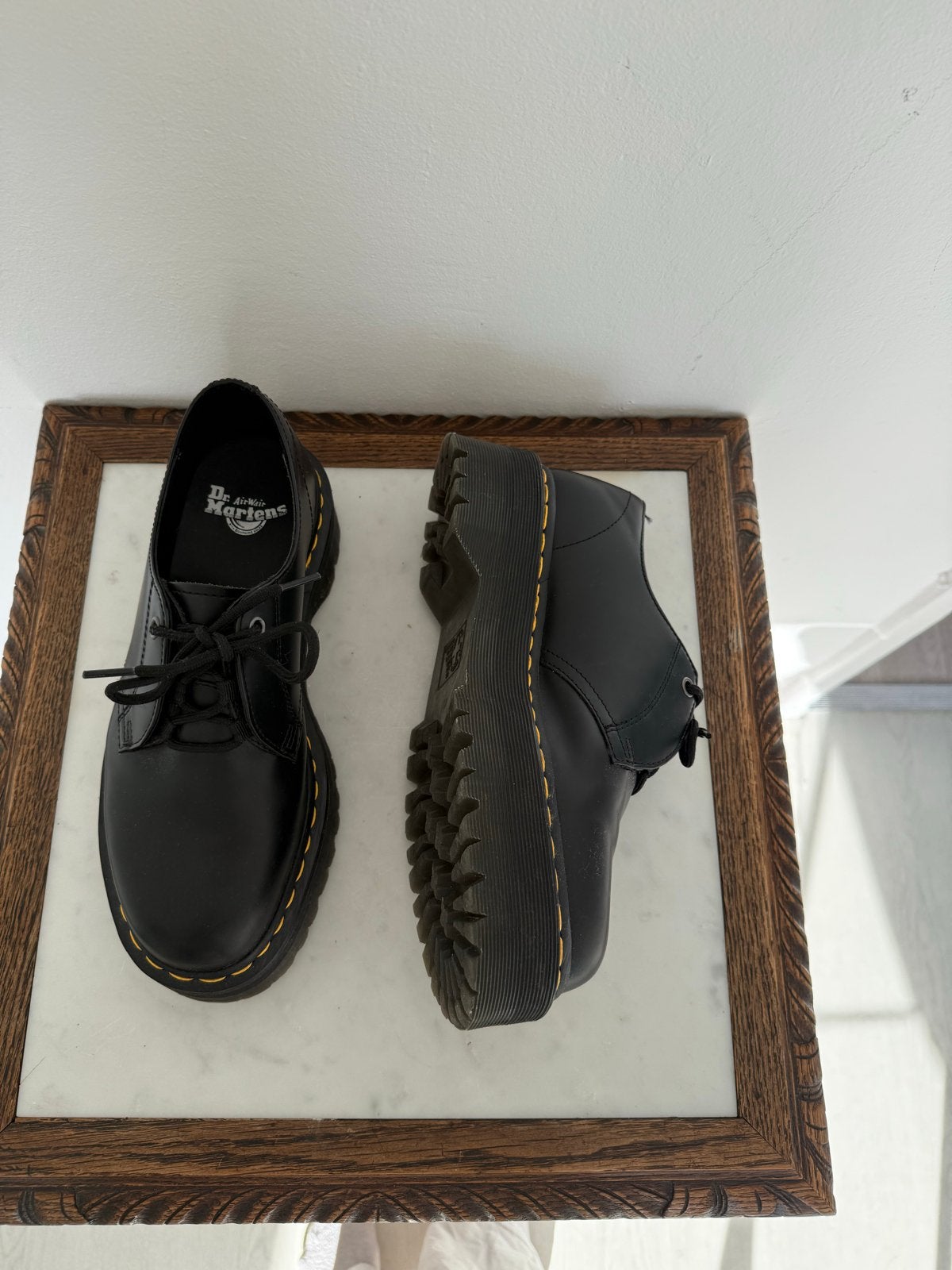 Dr. Martens Plateauschoenen - Maat 41, Kleding | Dames, Schoenen, Ophalen of Verzenden, Zo goed als nieuw, Zwart, Schoenen met lage hakken