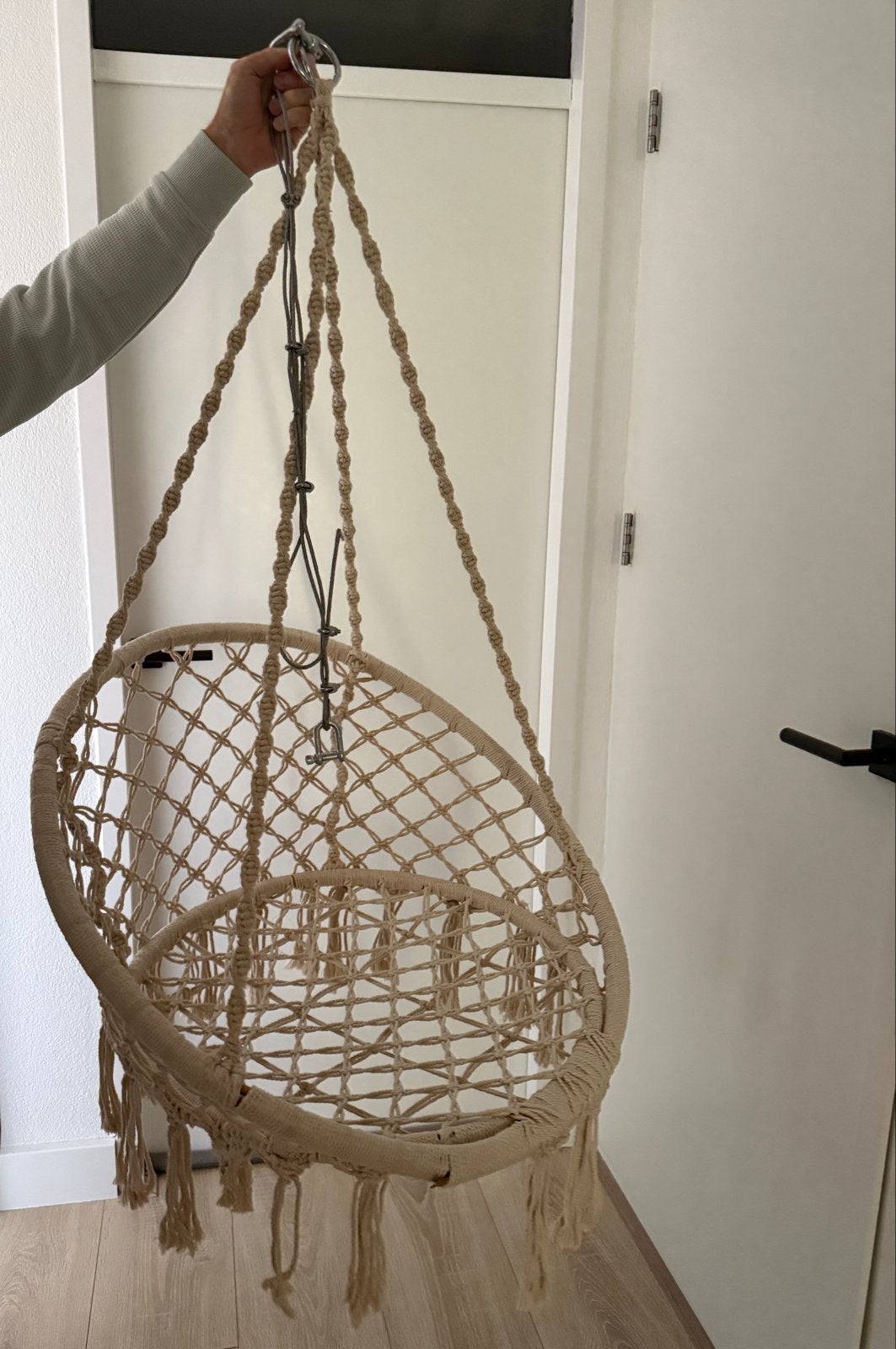 Macramé hangstoel - Boheemse stijl, Ophalen, Overige materialen, Overige kleuren, Zo goed als nieuw