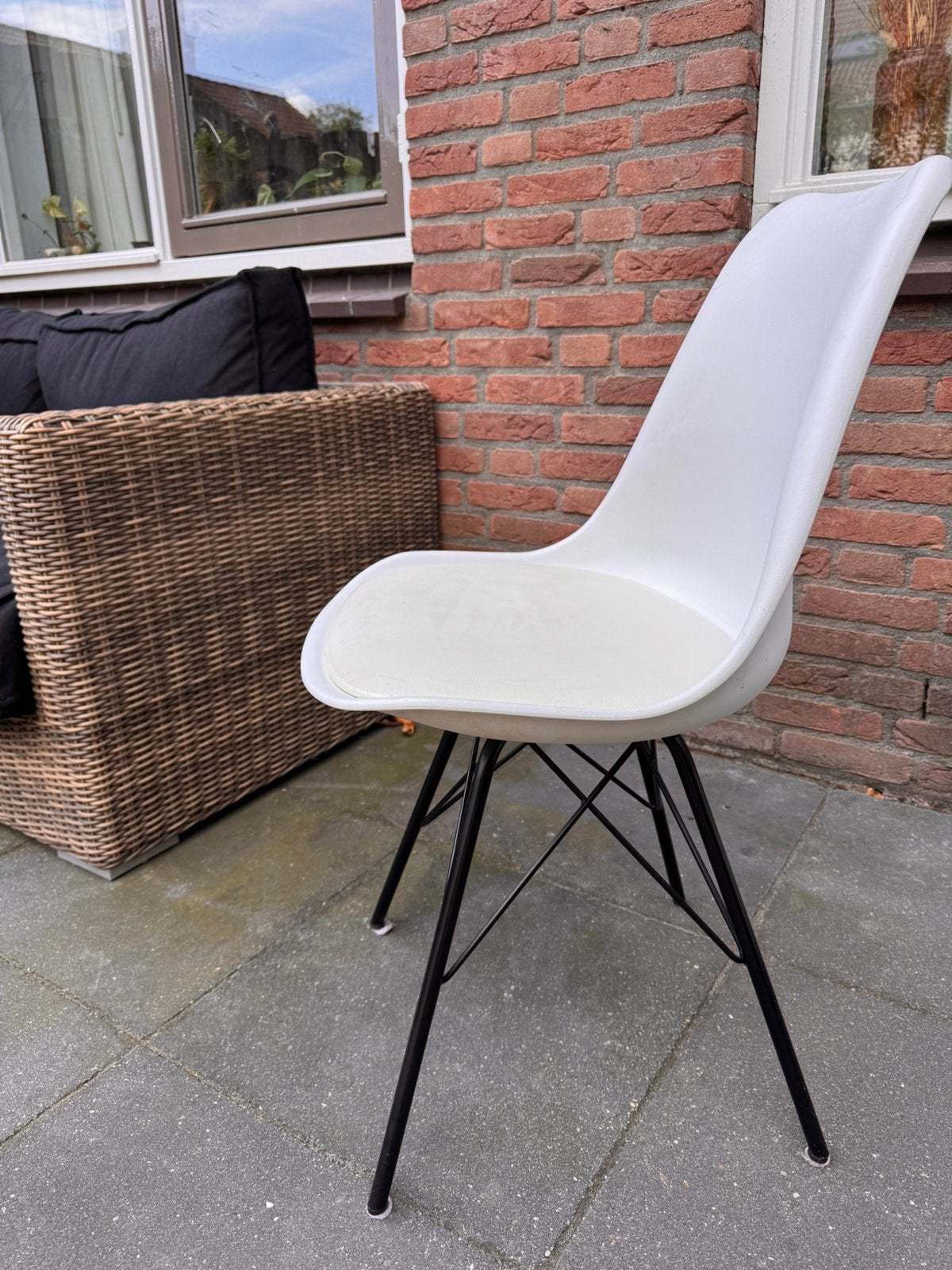 6 eetkamerstoelen, Ophalen, Gebruikt, Wit, Vijf, Zes of meer stoelen