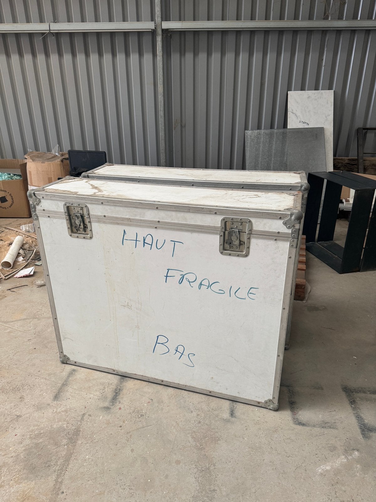 2x grote professionele flightcase / transportkist, Ophalen, Gebruikt, Overige instrumenten, Flightcase