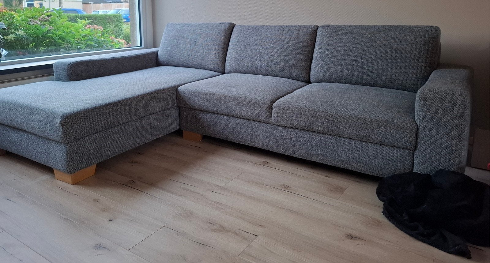 Sörvallen 3 zitsbank met chaise longue, Ophalen, Gebruikt, Stof