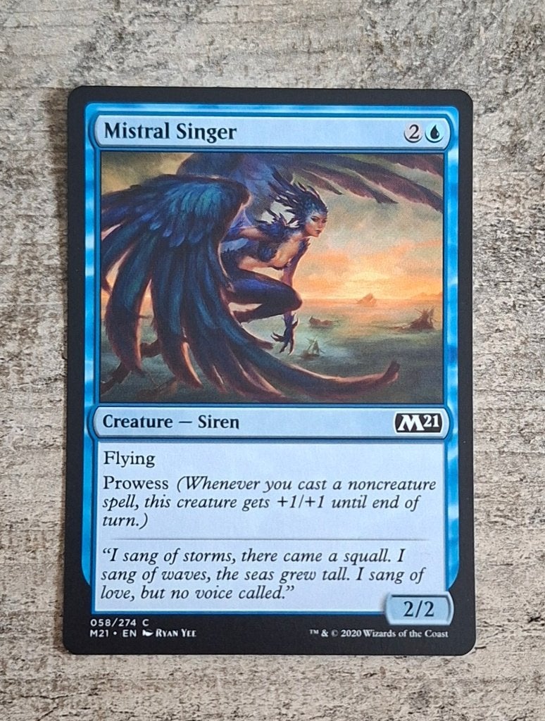 Mistral Singer - Magic the Gathering, Verzenden, Gebruikt, Losse kaart