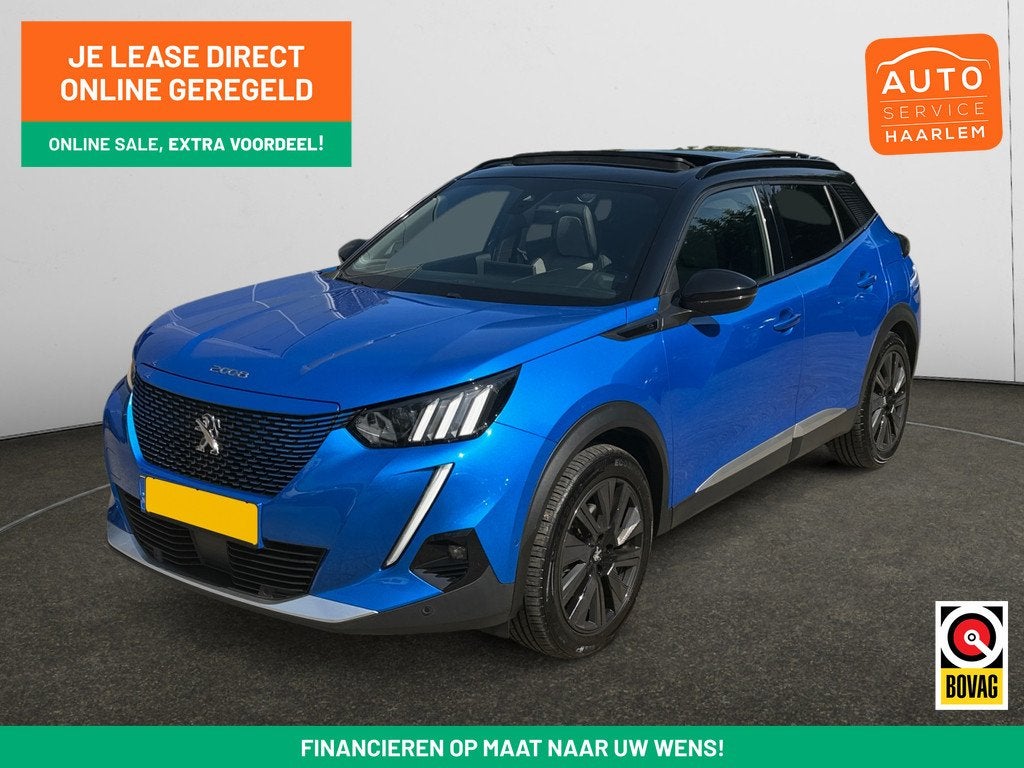 Peugeot e-2008 EV GT 50 kWh- SOH 87%, 265km Range, Panoramad, Auto's, Peugeot, 136 pk, Gebruikt, Met garantie (alle), Alcantara