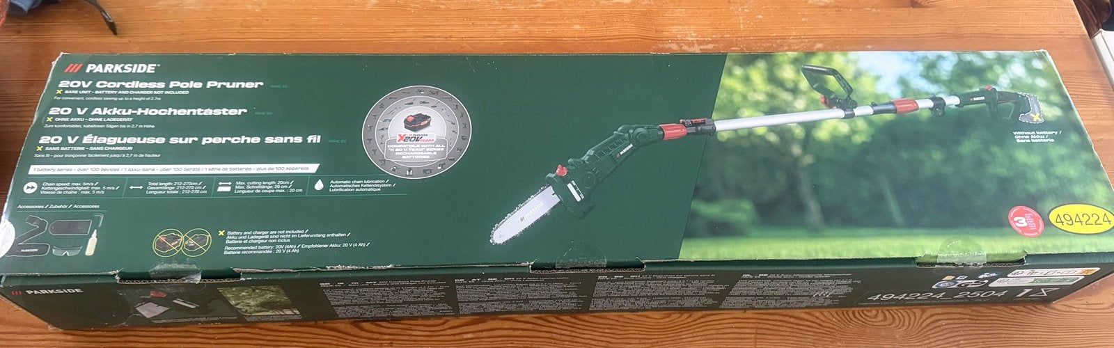 Telescopische takkenschaar van Parkside NIEUW in doos, Ophalen, Nieuw, 20 t/m 29 mm, Telescopisch