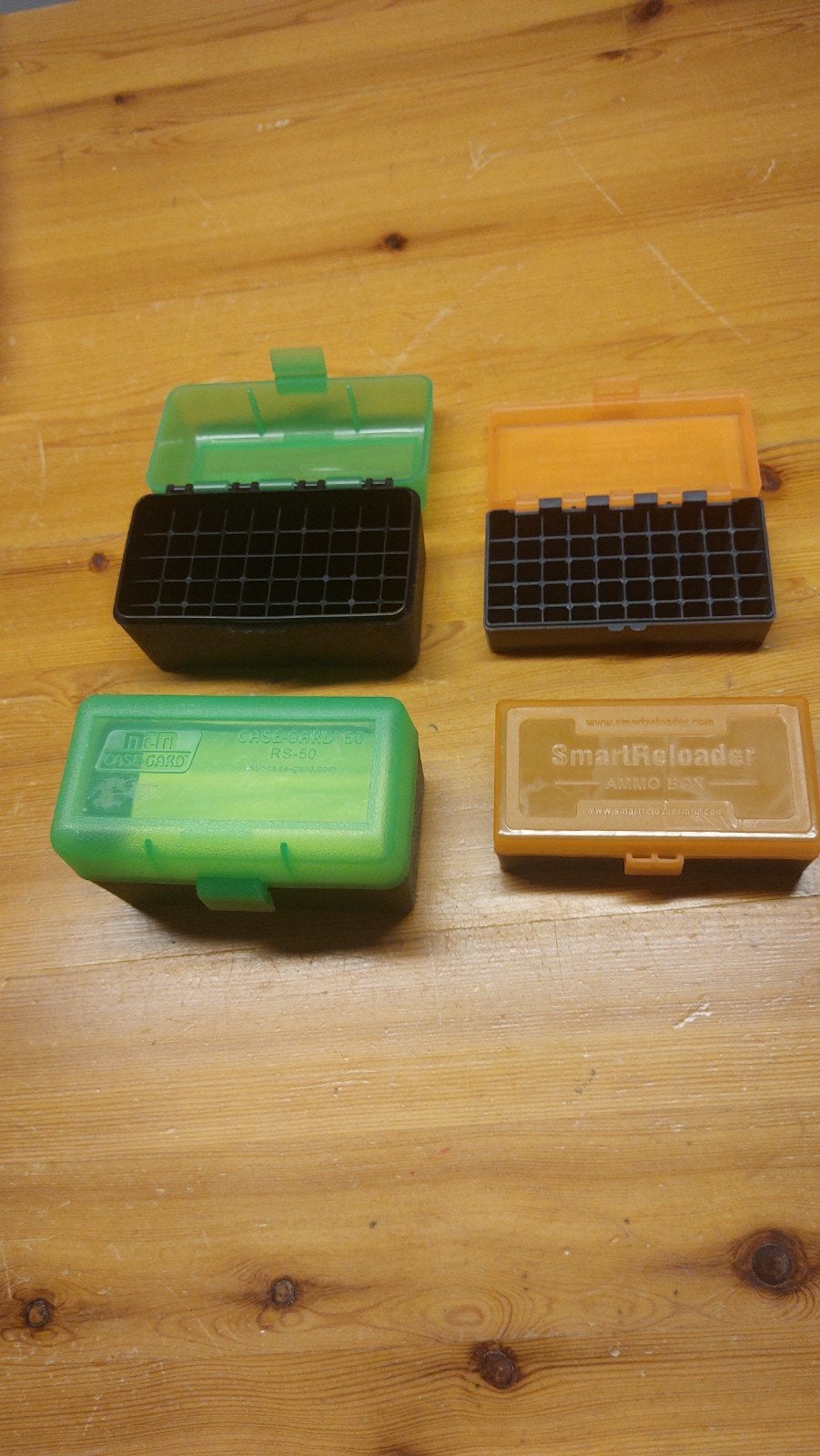 Munitieboxen voor diverse kalibers (4 stuks), Ophalen, Gebruikt