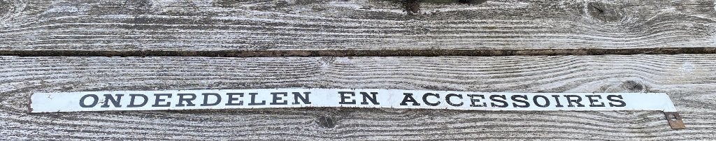 Leuk Bordje Onderdelen en Accessoires - vintage antiek, Ophalen of Verzenden, Gebruikt, Reclamebord