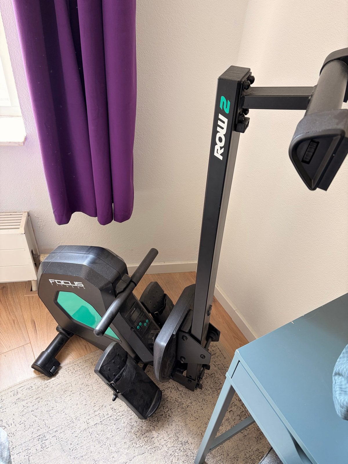 Focus Fitness Row 2 Roeitrainer Rowing Machine, Sport en Fitness, Fitnessapparatuur, Ophalen, Gebruikt, Armen, Metaal