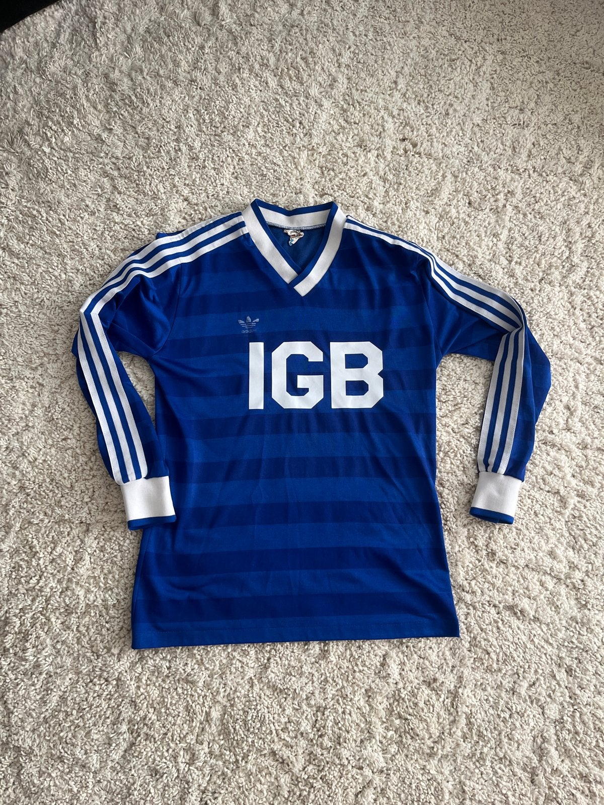 Vintage Adidas IGB Voetbalshirt - Maat M (nac), Maat M, Ophalen of Verzenden, Zo goed als nieuw, Shirt