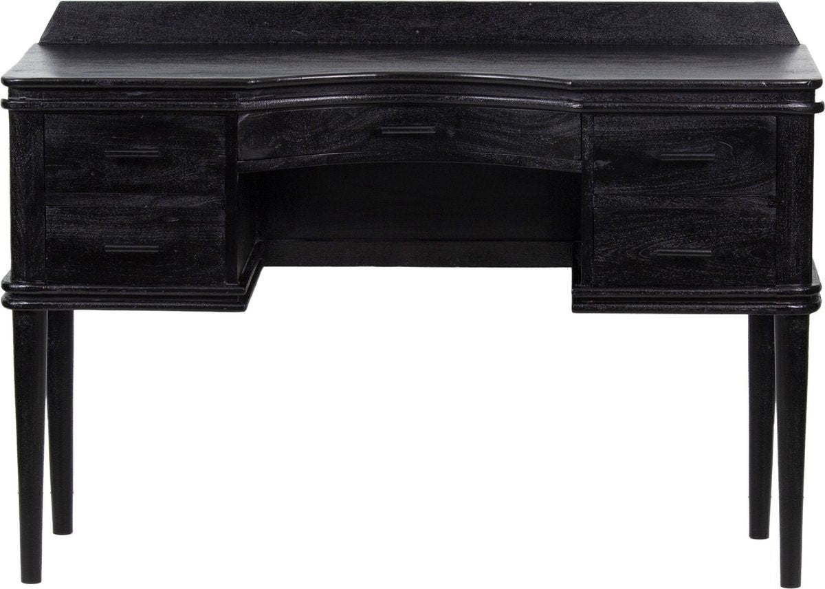 BePureHome Boudoir Kaptafel - Hout - Zwart - 83x120x40, Ophalen, Gebruikt, Hout, Vintage