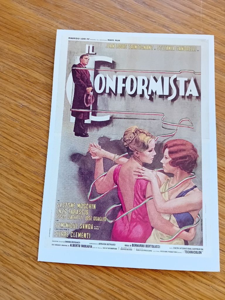 Il Conformista kaart Italiaanse film uit 1970, Ophalen of Verzenden, Voor 1920, Ongelopen, Sterren en Beroemdheden