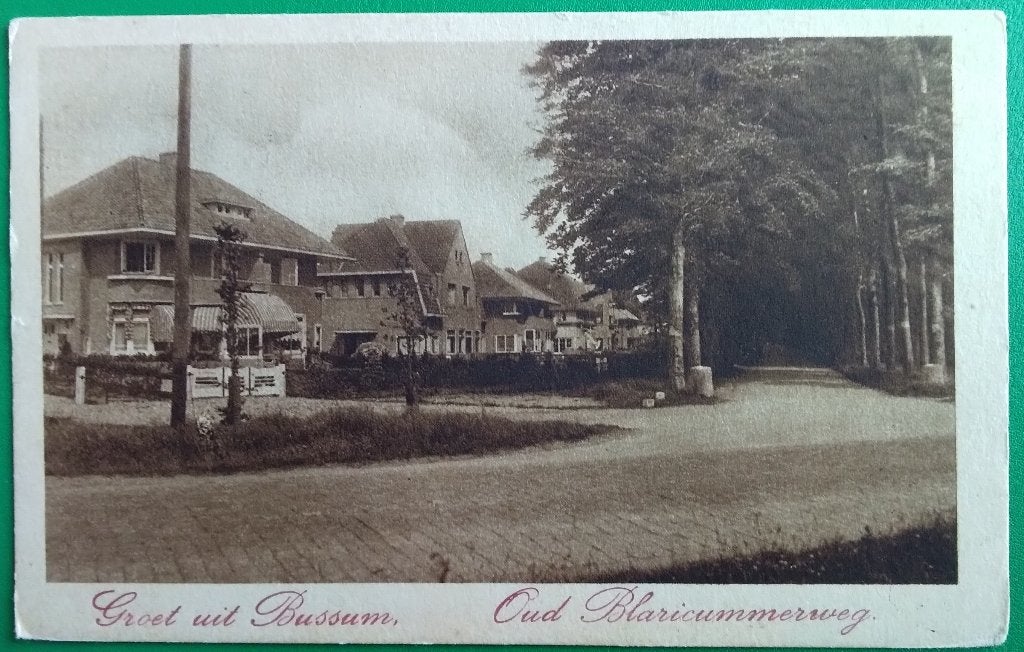 Bussum, Oud Blaricummerweg. Klf, Verzenden, 1920 tot 1940, Ongelopen, Noord-Holland