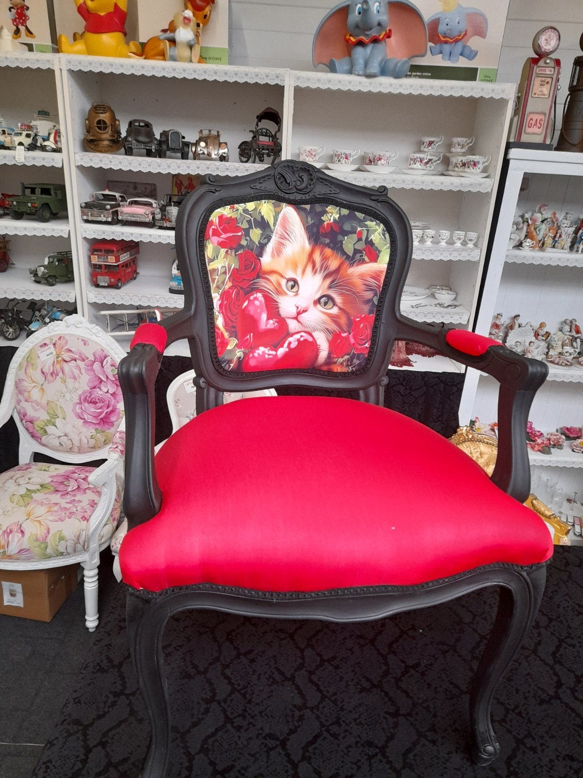 Mooie.dames fauteuile opnieuw gestoffeerd poes, Antiek en Kunst, Antiek | Meubels | Stoelen en Banken, Ophalen