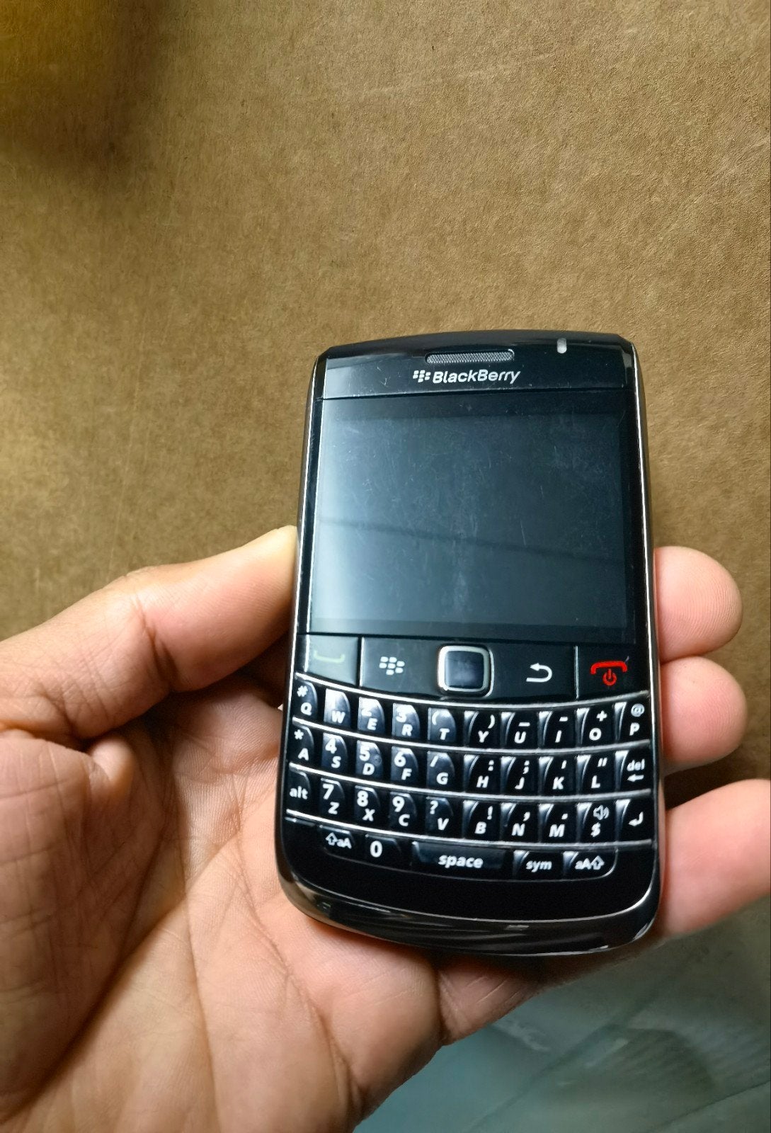 Goedwerkende zwart blackberry bold 9780 met fysiek toetsenb, Telecommunicatie, Mobiele telefoons | Blackberry, Ophalen of Verzenden