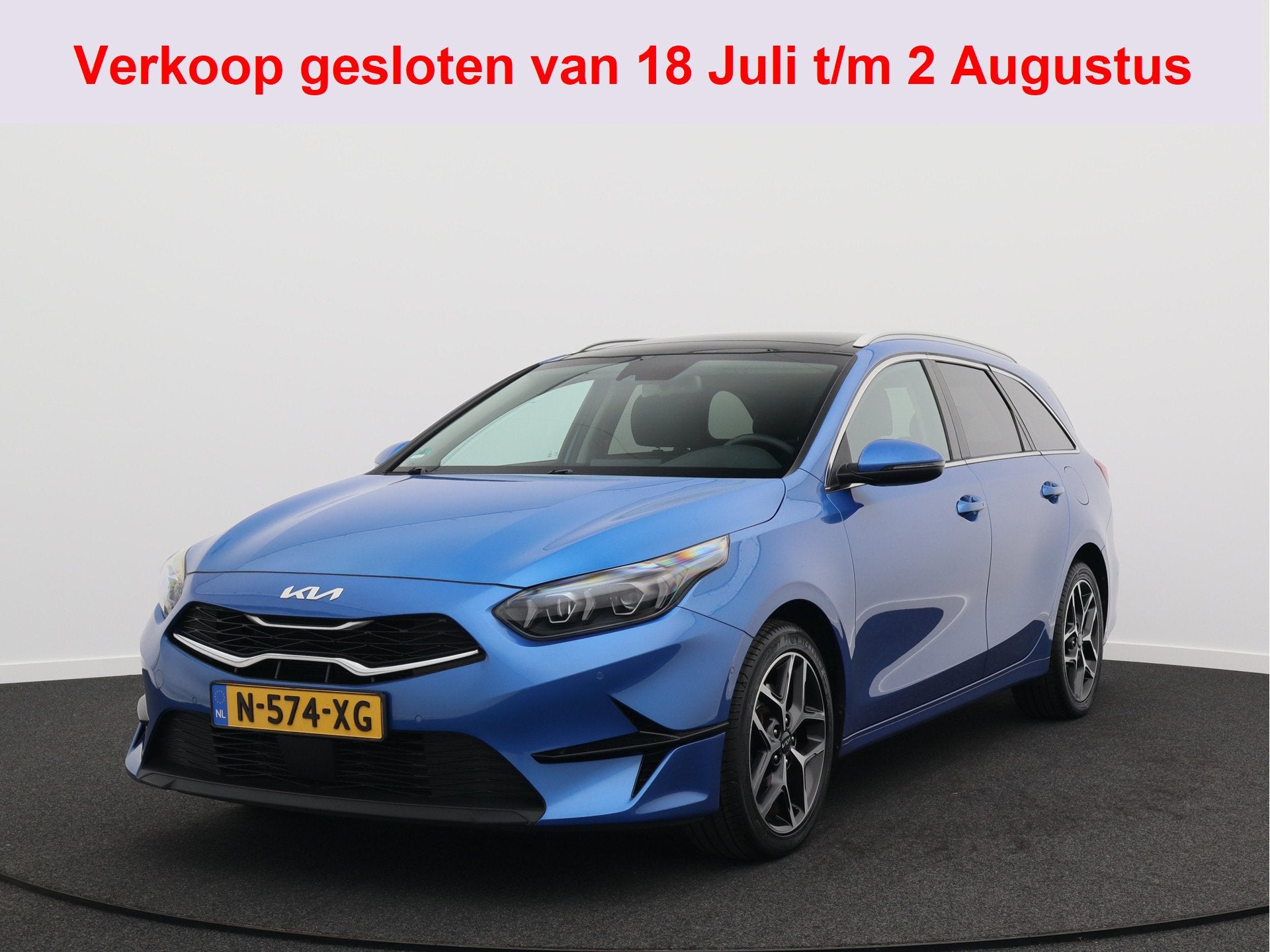 Kia Ceed Sportswagon 1.5 T-GDi MHEV Launch Edition/ schuifda, Gebruikt, 4 cilinders, Adaptive Cruise Control, Blauw