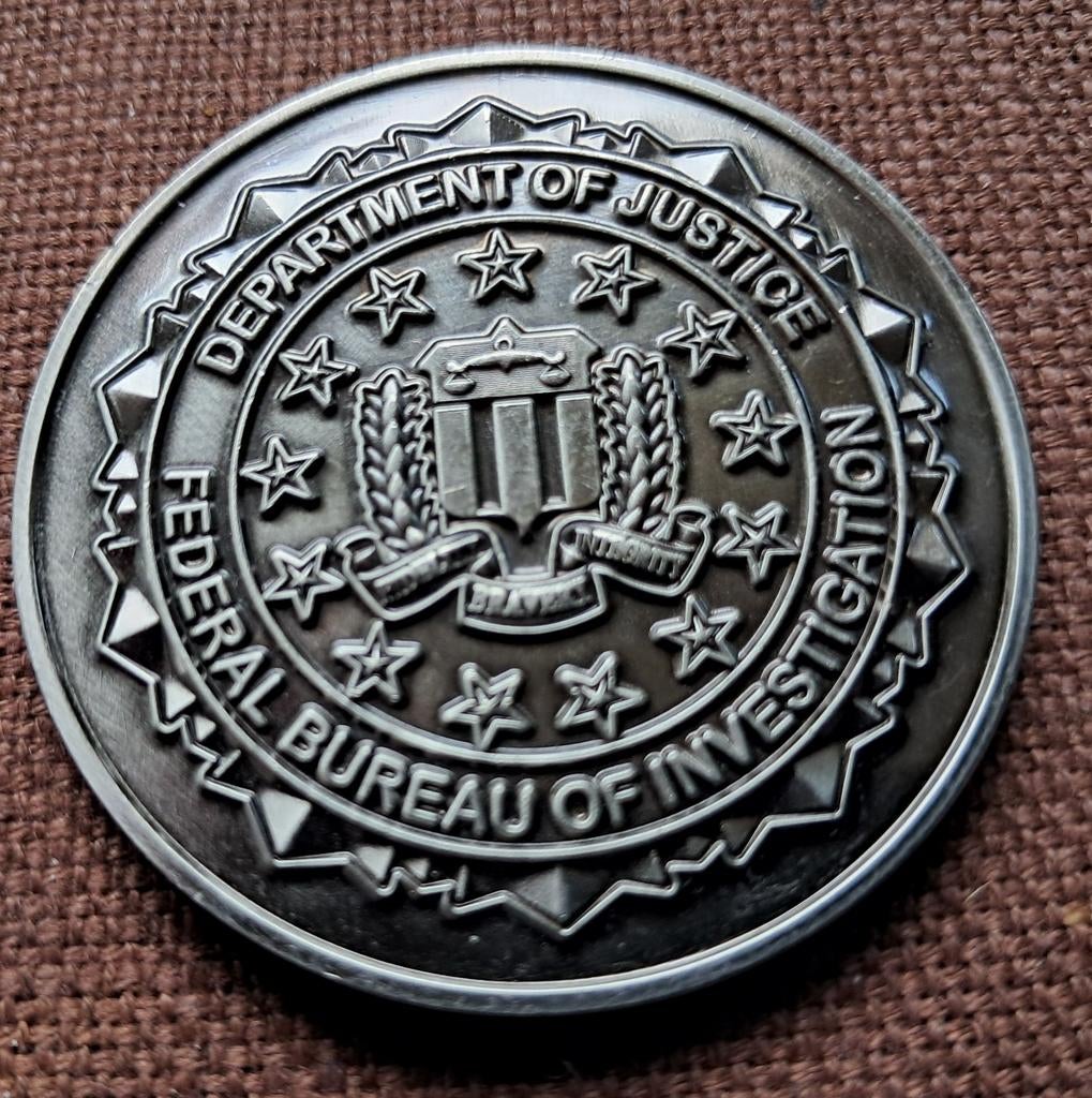 Coin FBI Houston, Ophalen of Verzenden, Landmacht, Nederland, Embleem of Badge